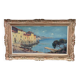 Tableau vu de port de Eugene Delestre (1862-1919)