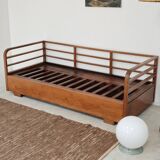 Art Deco sofa gray fabric Jindrich Halabala 1930