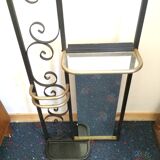 Coat hanger on wrought iron feet