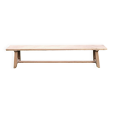 Solid oak farm bench