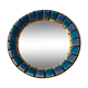 Vintage ceramic witch eye mirror