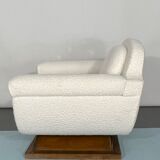 Mid-century White Art Deco sofa and armchair. Italy 1930s