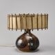 lampe de table en grès emaillé, france circa 1960