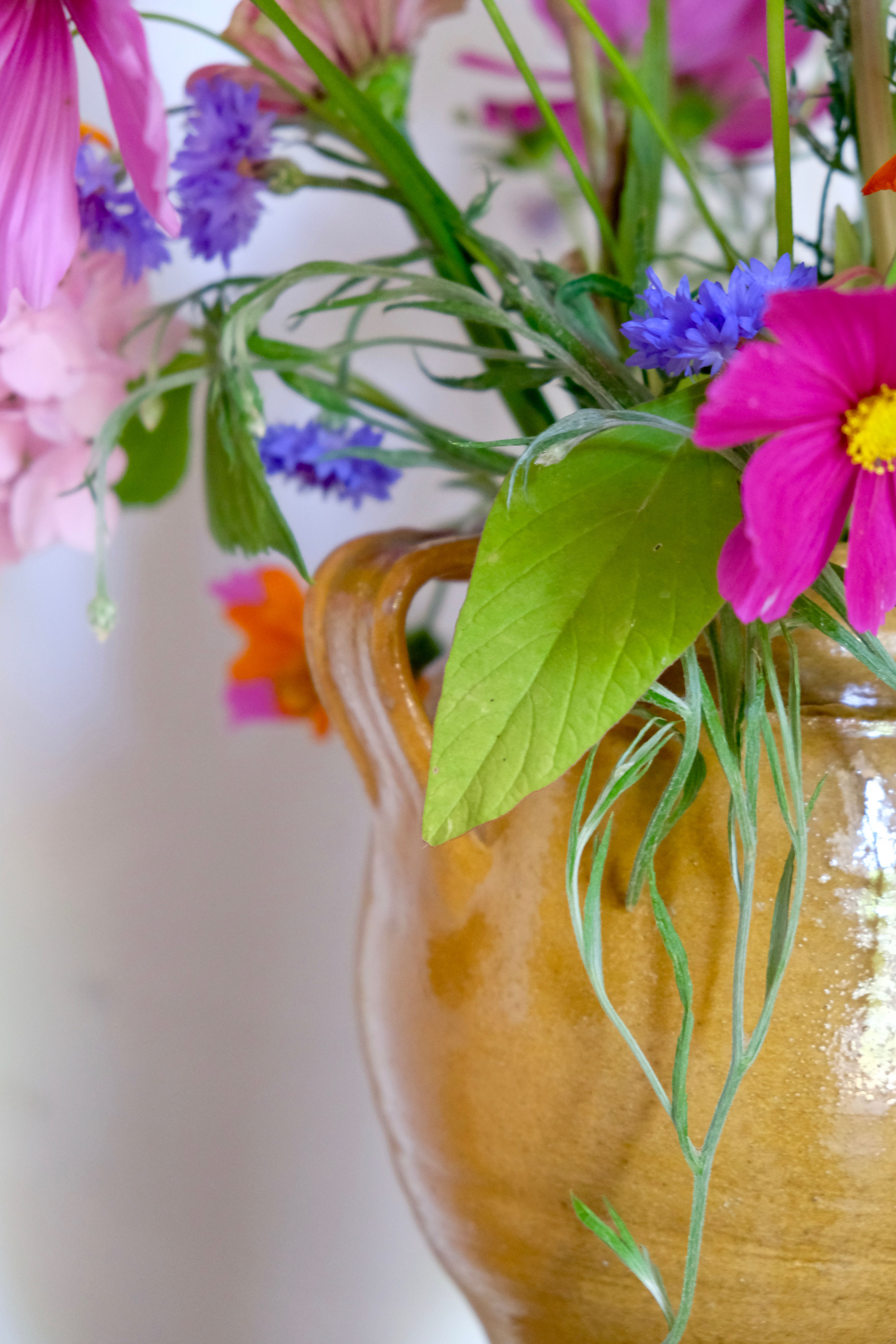 Glazed terracotta grease pot / jar