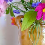 Glazed terracotta grease pot / jar