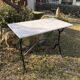 Bistro table on marble