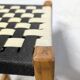 Tabouret de bar bois et corde tressée