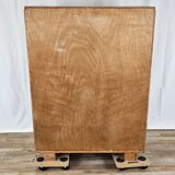 Art decò sideboard in thuja and walnut