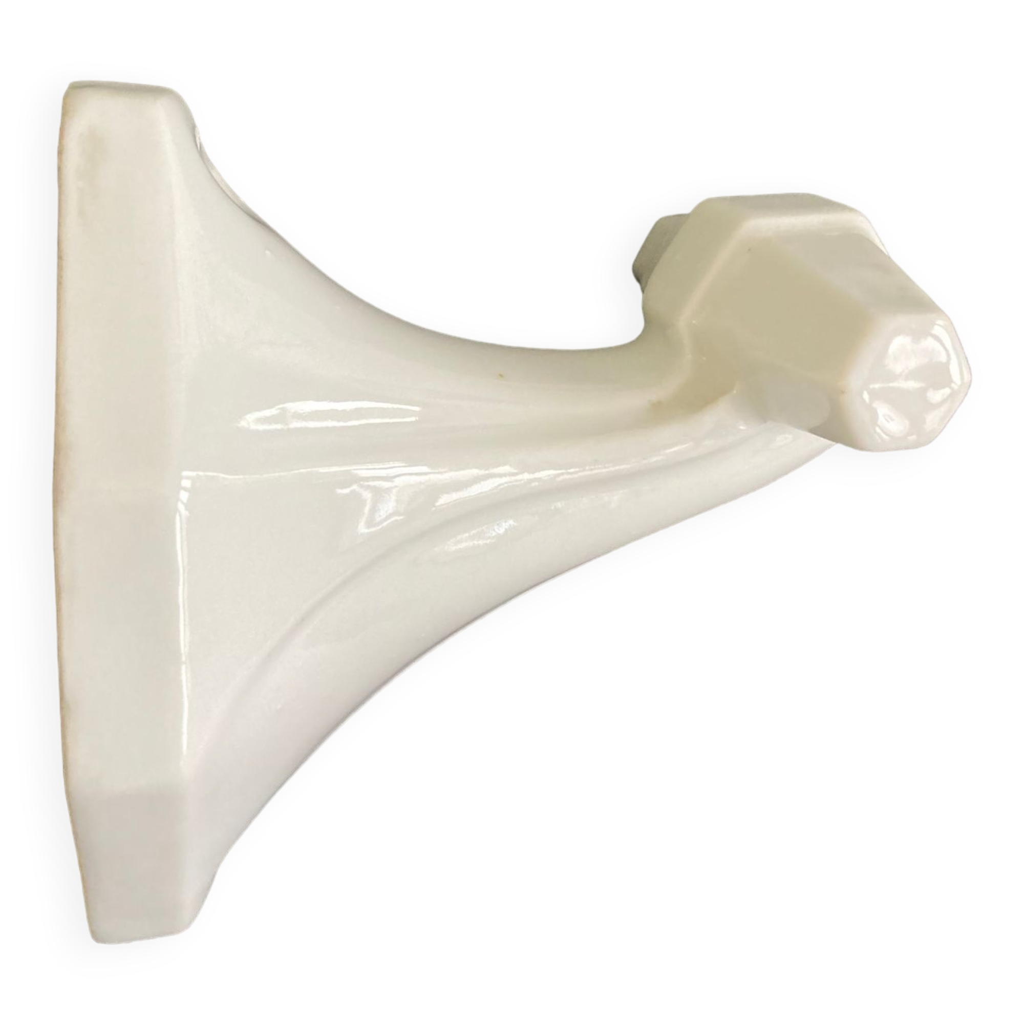 patère art déco en porcelaine