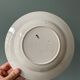Set of 6 old Hollow Plates Earth of Iron mismatched