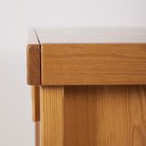 Solid elm sideboard House Regain 1970s
