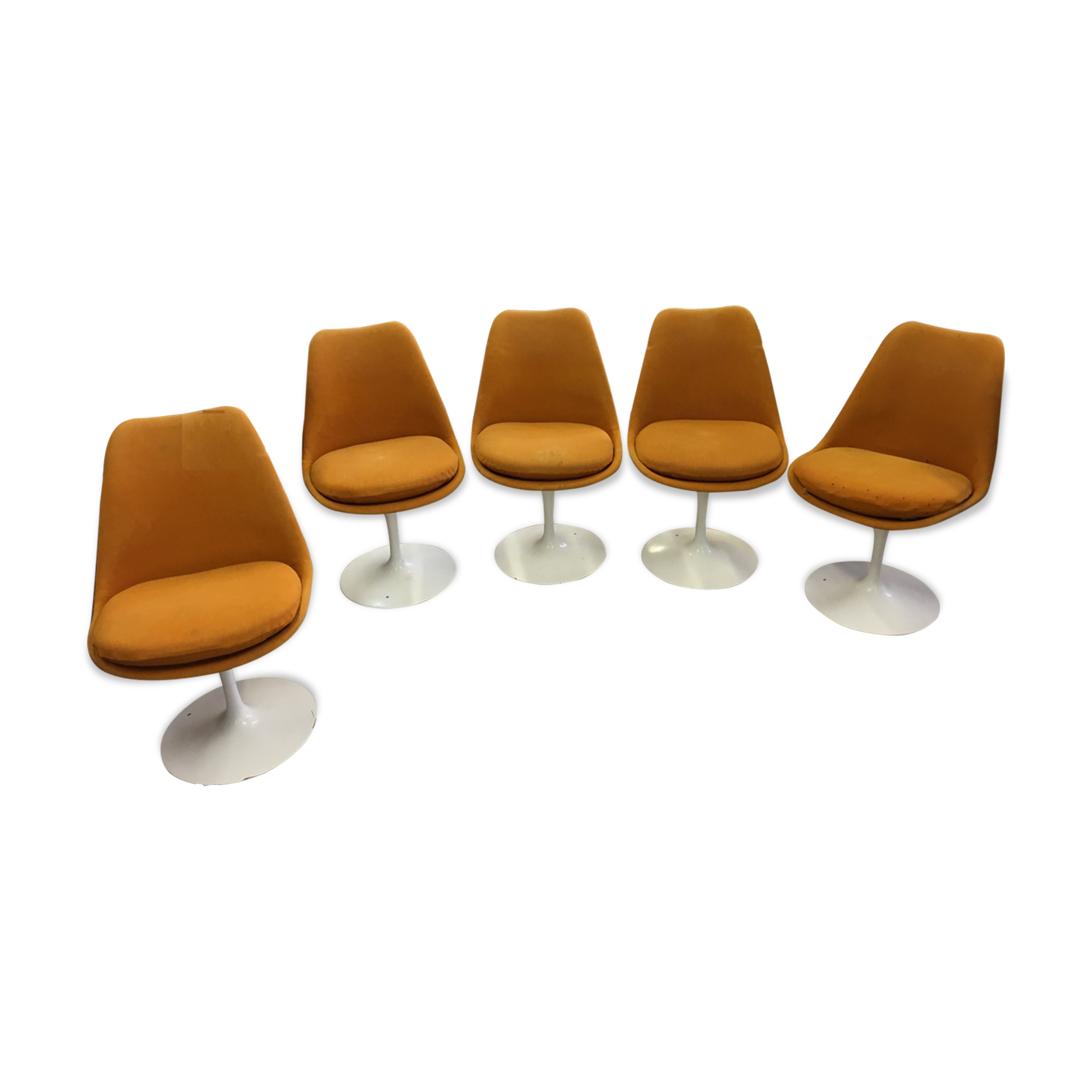 Lot de 5 chaises Tulipe Knoll de Eero Saarinen