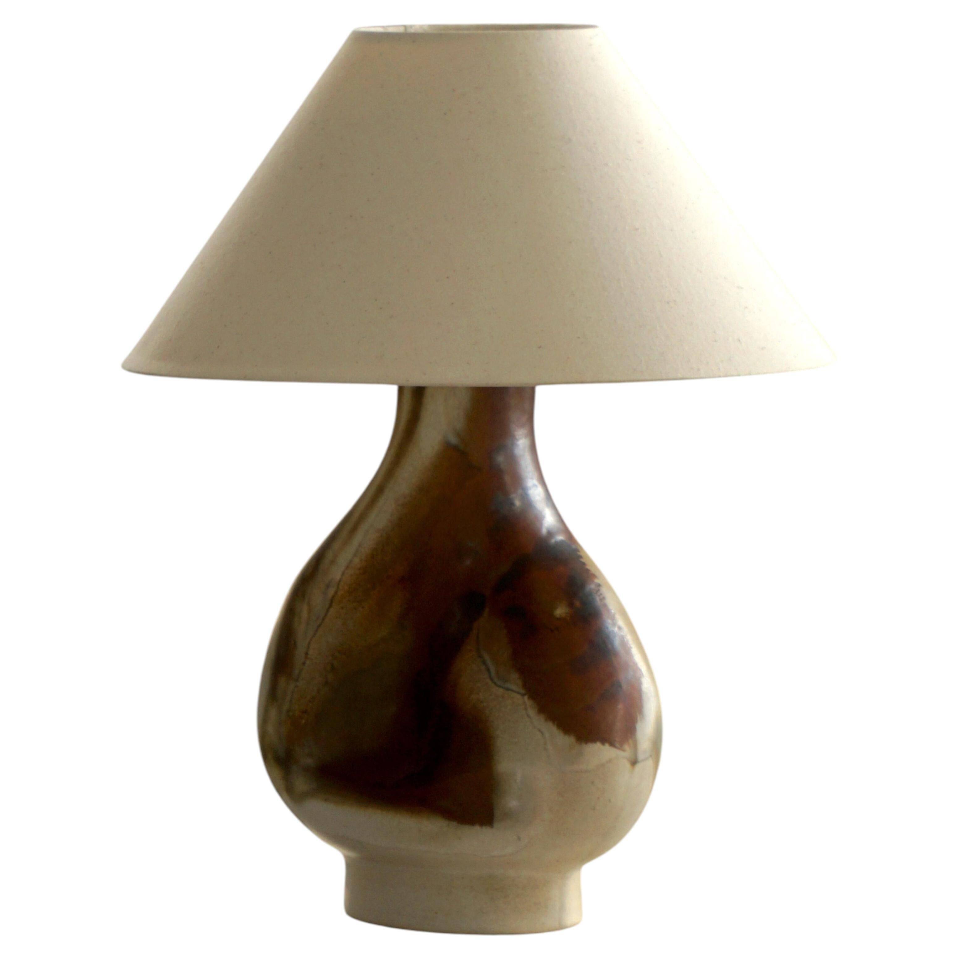 Axella Stoneware, sculptural table lamp from Denmark in stoneware, Model No 989, 1960s-70s.