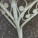 White wicker side table in Victorian style