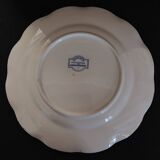 Sarreguemines earthenware plate with Marine decor late 19th century early 20th century