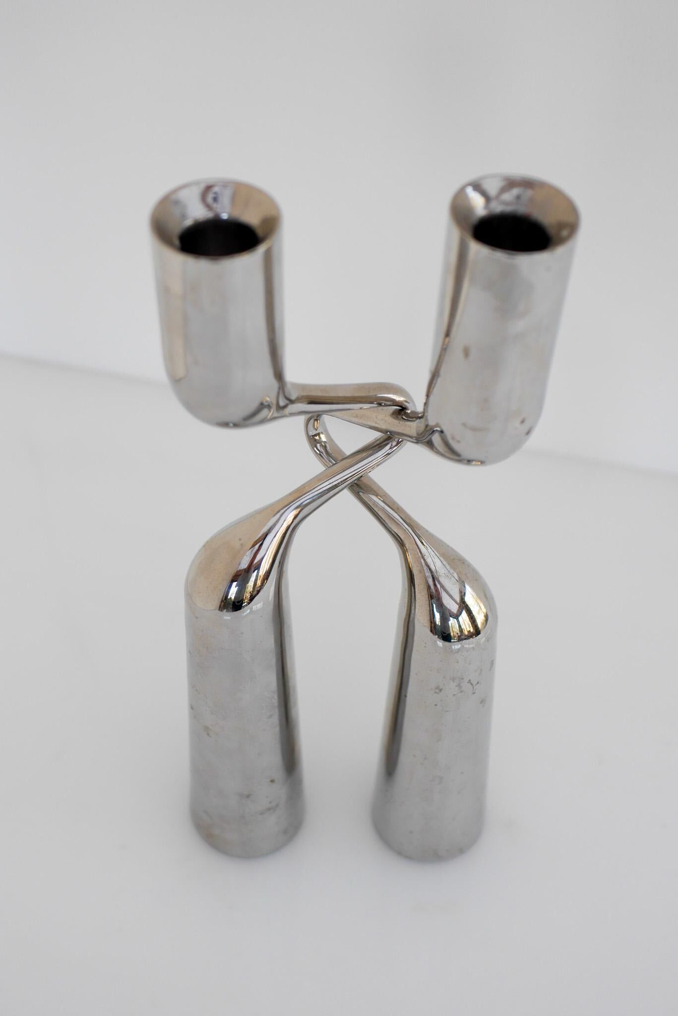Sculptural Candleholders, 'Tango/Double' Modern Danish design by Mikaela Dörfel