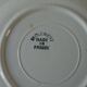 Set of 4 old hollow ceramic plates Saint Clement large blue flower