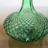 Carafe empoli made in italy diamond tip glass 60s 70s