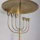 Lampadaire vintage des années 50 en onyx et laiton doré design italien