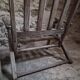 Set of 6 vintage American folding deck chairs in hardwood, 1940s–1960s.