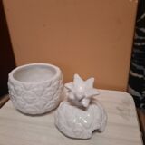 Ceramic pineapple candy box