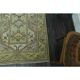 1970s vintage Turkish Oushak handmade wool cotton green area rug 115x205