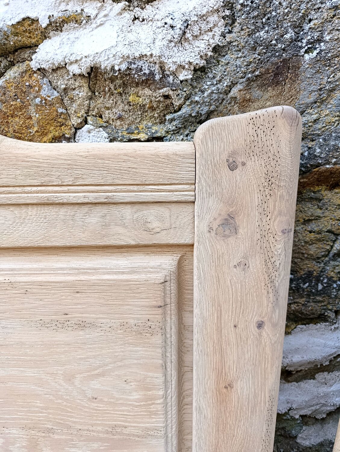Solid oak bed