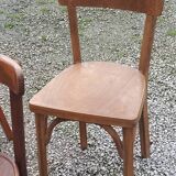 Set of 6 old bistro chairs Baumann and others