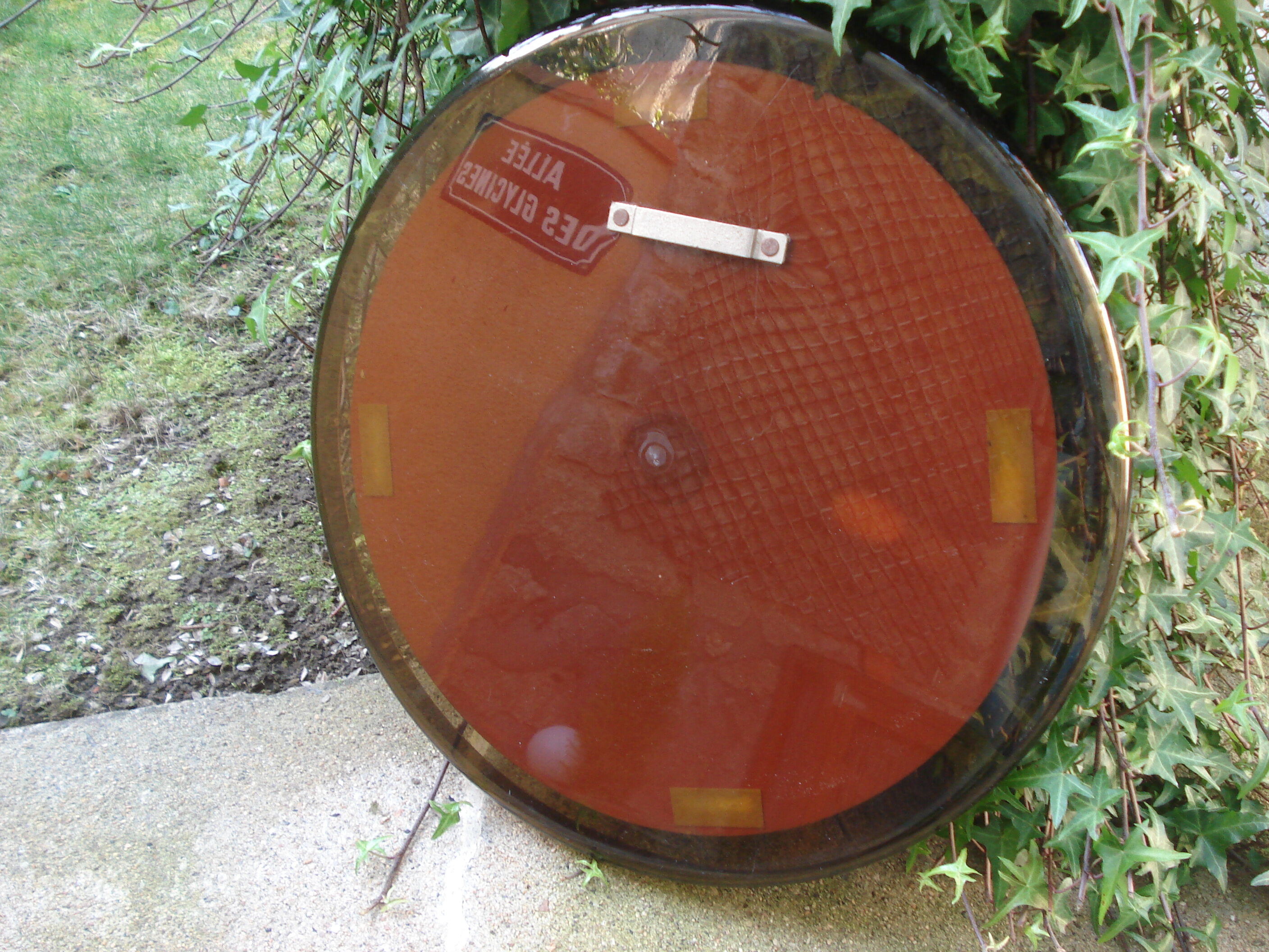 Vintage mirror year 70 smoked plexi