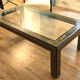 Bernhard Rohne Bronze and wood coffee table for MasterCraft