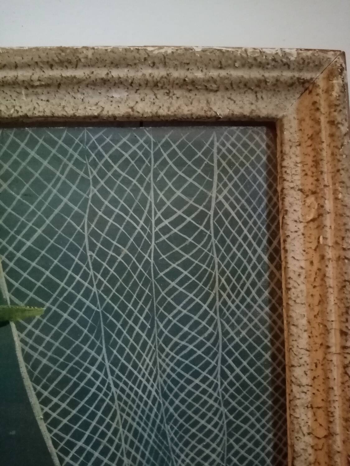 Oil painting on masonite Tusnelda Sanders