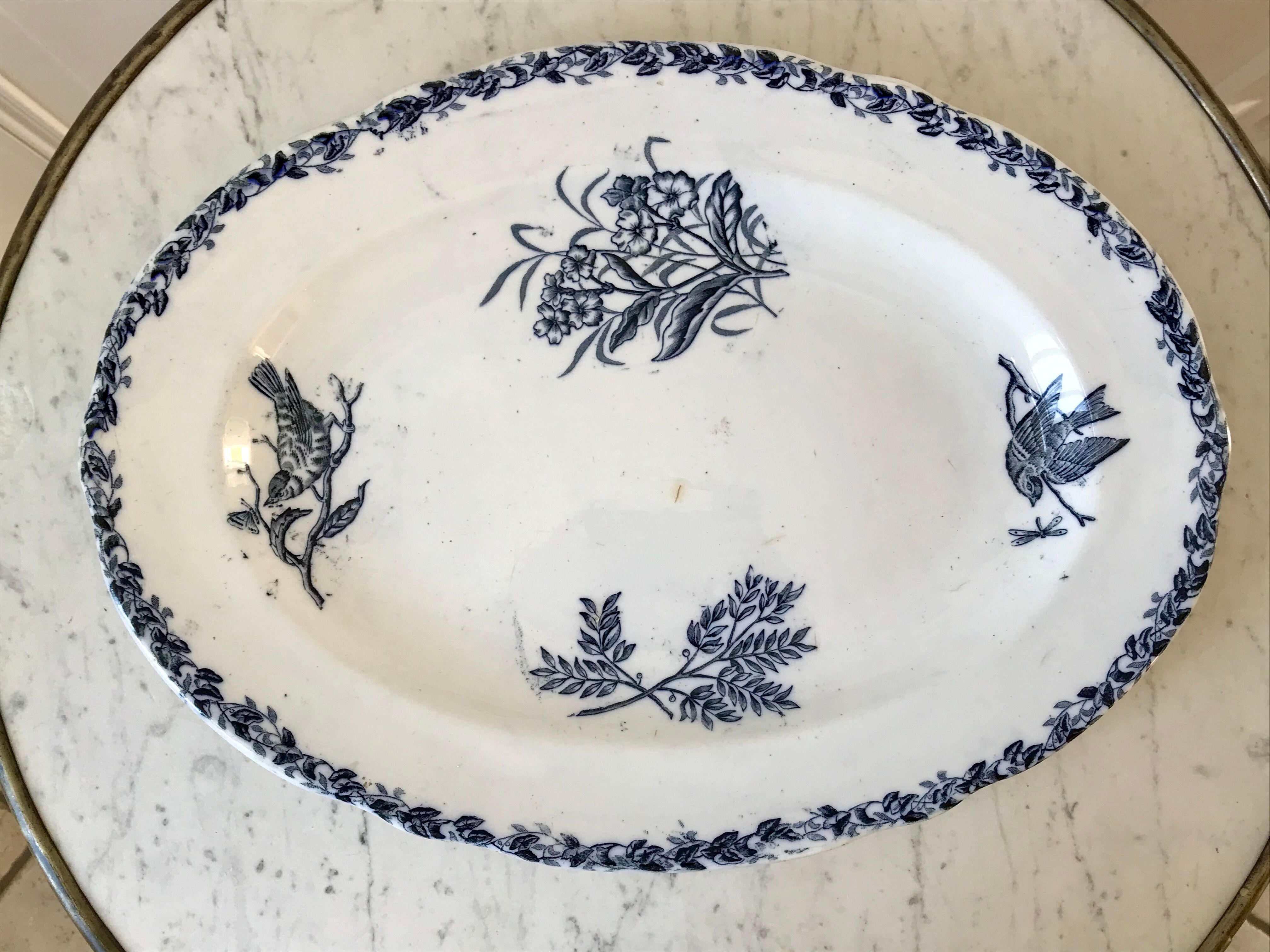 Oval dish Terre de Fer early nineteenth