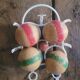 Jeu de boules en bois 60's