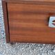 Pair of bedside tables from the 70s in rosewood stained oak veneer