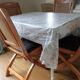 Set of 4 wood and leather chairs
