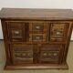 Buffet en bois d'acacia massif 4 portes, 2 tiroirs