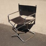 Lafuma folding leather armchair