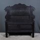 Banc coffre en chêne, style néo-gothique – début XXe
