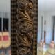 Parclose Mirror, Napoleon III Repoussé Brass