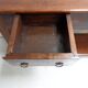 Table d'appoint en chêne ancien avec 2 tiroirs