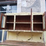 Buffet double patine  jaune tendre