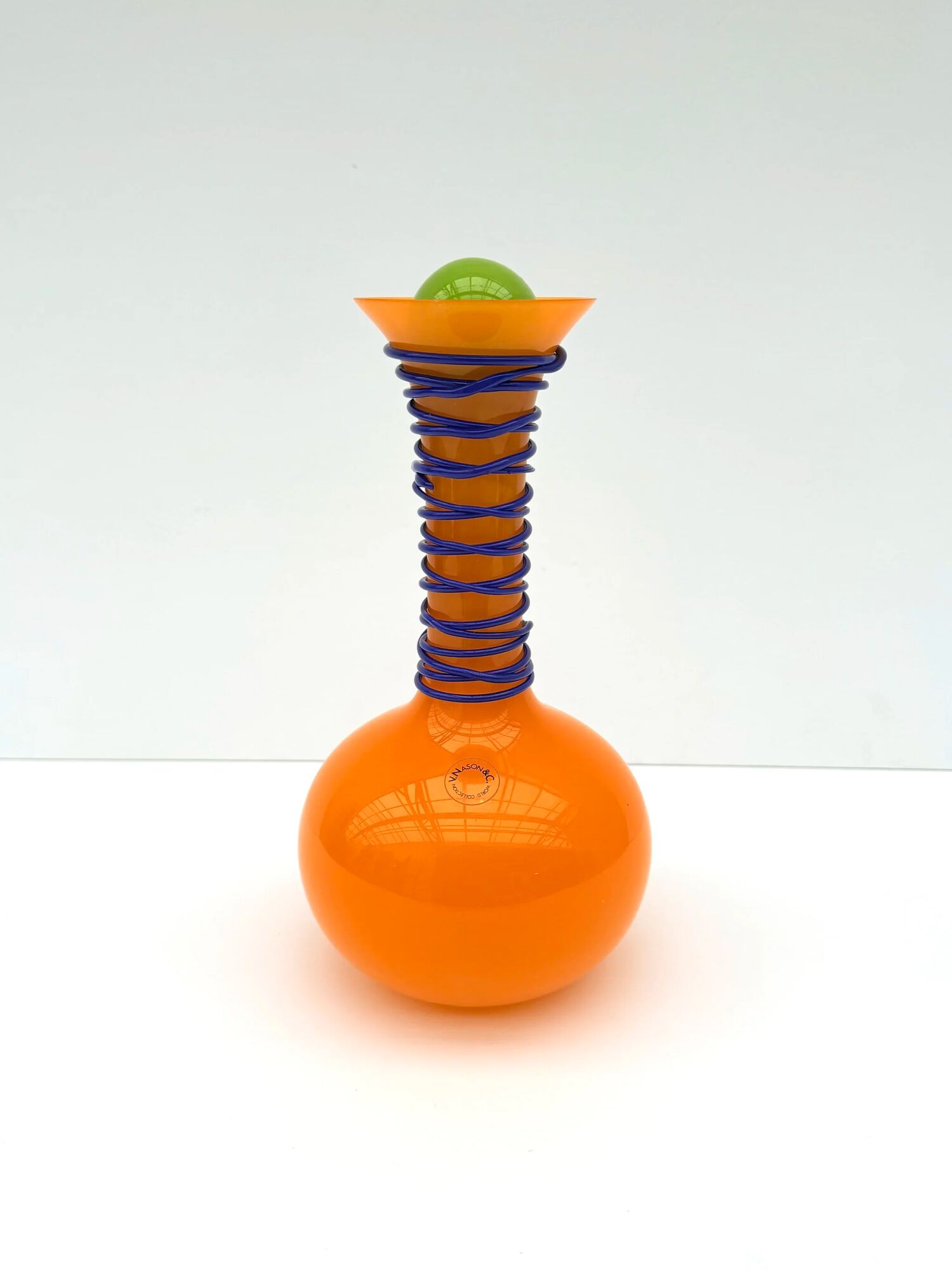 Bottle by Vincenzo Nason & Cie in Murano glass, Italy 1980