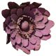Large sculptural wall decoration of flowers in metal, Belgium, mid-20th century, 1960s.