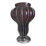 Vase with chrome frame