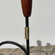 Pair of Scandinavian candlesticks in wood and metal Denmark