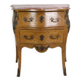 Chest of drawers made in walnut with marble top from 1860s