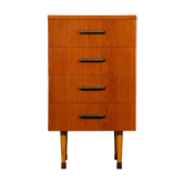 Vintage wooden chest of drawers by UP Zavody circa 1960
