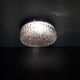 Vintage ceiling light / wall light - Molded glass - diamond tips - 1970s
