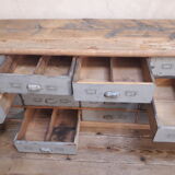 Industrial sideboard with 16 drawers