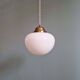 Art Deco pendant in white opaline, 1930